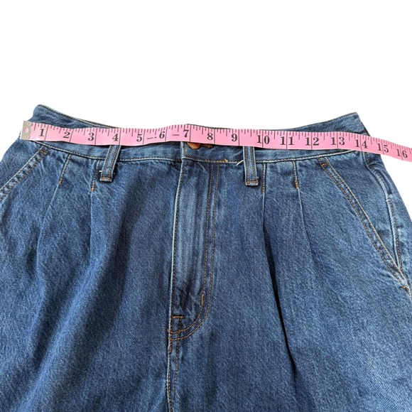 Madewell Baggy Straight Jeans Womens 27 28 × 30 Blue High Rise Loose Relaxed - Picture 3 of 12